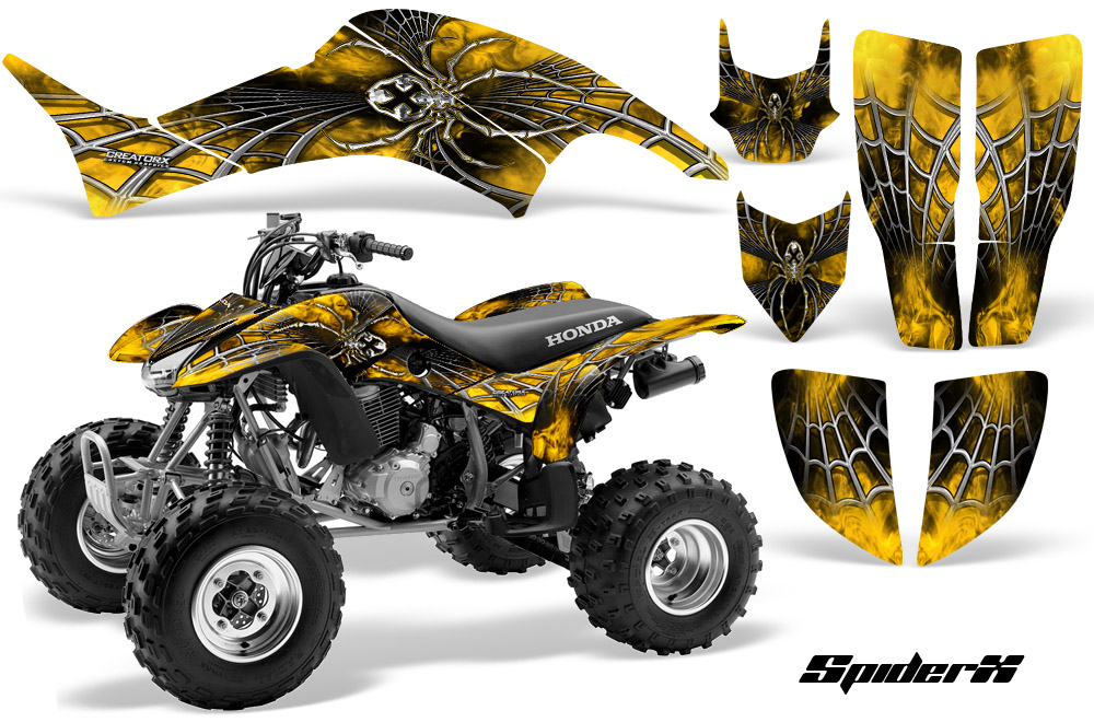 Honda TRX400EX 99-07 Graphics Kit SpiderX Yellow